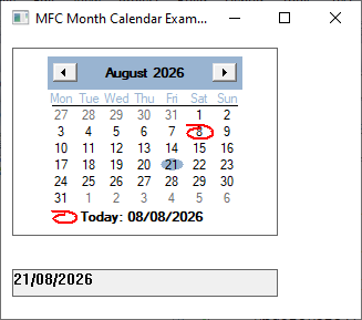 calendar control picture