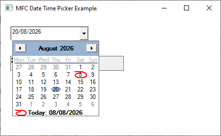 data and time picker